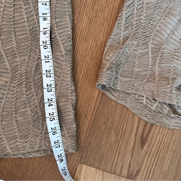 NWOT Easel Brown Textured Fabric Wide Leg Pants - Picture 8 of 8